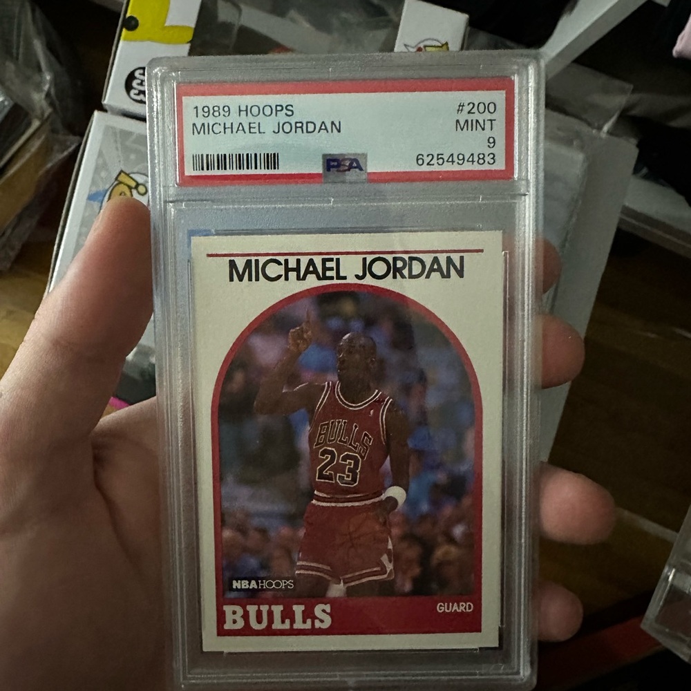 Michael Jordan 1989 Hoops #200 PSA Mint 9 Basketball Card Rare !